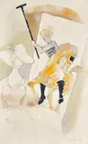 A Work from the Raj Series by Maqbool Fida Husain, Watercolour on paper, sold May 2026