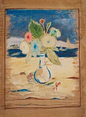 Untitled (Still Life) by Krishnaji Howlaji, 1952, Watercolour on paper laid on paper, sold May 2026