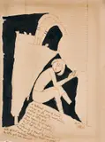 Portrait of an Umbrella Series by Maqbool Fida Husain, Ink on paper, sold May 2026
