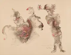 Untitled by Sakti Burman, Ink and watercolour on paper, sold May 2026