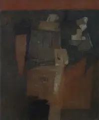 Landscape by Ram Kumar, Oil on canvas, offered Jul 2021