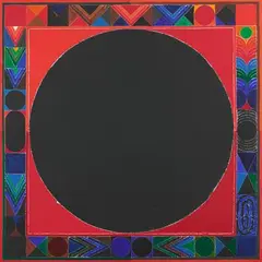 Sansarii (Univers, 4 Grand Bindu) by S. H. Raza, 1994, Acrylic on canvas, sold Jul 2021