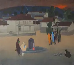 Untitled by Narayan Shridhar Bendre, Oil on canvas, sold Jul 2021