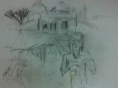 Untitled by Shyamal Dutta Ray, Pen and pencil on paper, sold May 2021