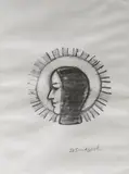 Untitled by T.V. Santhosh, Charcoal on paper, sold May 2021