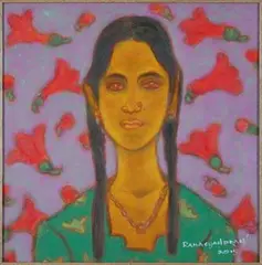 Untitled by A. Ramachandran, 2015, Oil on canvas, sold May 2021