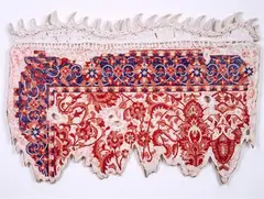 Spines by Piyali Sadhukhan, Nepali handmade paper, canvas, cotton fabric, bangles, acrylic paint, sold May 2021