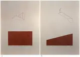 Untitled by Martand Khosla, 2015, Brick dust on paper pasted on board, sold May 2021