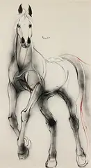 Untitled by Michael Silas, Acrylic and charcoal on canvas, sold May 2021