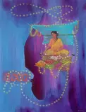 Beginning by N.S. Harsha, 2019, Acrylic on canvas, sold May 2021