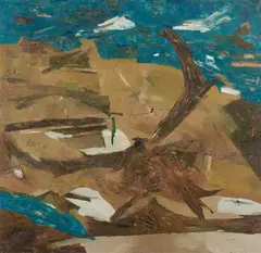 Untitled by Ram Kumar, Oil on canvas, sold Oct 2021