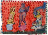 Untitled by Arpita Singh, 2001, Watercolour on rice paper, sold Oct 2021