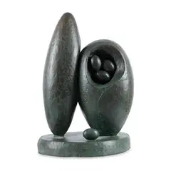 Nest by Prodosh Das Gupta, 1975, Bronze, sold Apr 2021