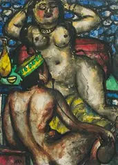 Untitled by K H, Watercolour, ink and gouache on paper, sold Apr 2021