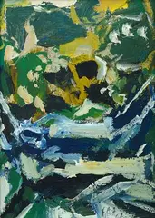 Untitled by S. H. Raza, 2004, Acrylic on board, sold Apr 2021