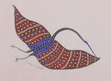 Untitled by Jangarh Singh Shyam, Gouache on paper, sold Jul 2021