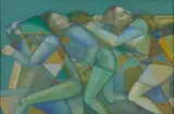 Marathon by Neeraj Goswami, 2005, Acrylic on canvas, sold Jul 2021