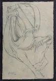 Untitled by Satish Gujral, Pencil on rice paper pasted on plywood, sold Jul 2021