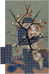 Amalgamation by Jagannath Panda, 2017, Mixed media on canvas, sold Jul 2021
