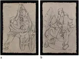 Untitled by Satish Gujral, 2014, Pencil on rice paper pasted on plywood, sold Mar 2021