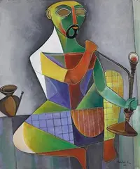 Untitled by Paritosh Sen, 1956, Oil on canvas, sold Mar 2021