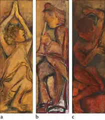 Untitled by Krishen Khanna, Oil on canvas pasted on board, sold Mar 2021