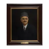 Pherozeshah Jehangir Marzban (1876 - 1933) by Manchershaw F Pithawalla, 1933, Oil on canvas, sold Mar 2021
