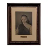 Bai Pirojbai Dorabji Hormusji (1881 - 1898) by Manchershaw F Pithawalla, 1905, Pastel and pencil on photograph pasted on board, sold Mar 2021