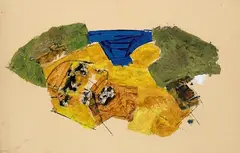 Untitled by Ram Kumar, 2002, Acrylic on paper pasted on mount board, sold Mar 2021