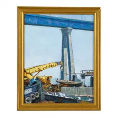 Untitled by Kevin Yuen, oil on canvas painting, offered Dec 2022