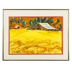 Untitled by Lewis Suzuki, Watercolor Landscape, offered Dec 2022