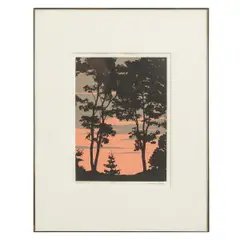 Untitled by Wilbur Streech, Serigraph "Rockleigh Sunset", offered Dec 2022