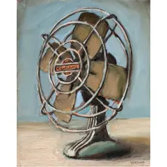 Fan by Bradford Salamon, 2015, oil on canvas, sold Feb 2026