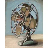 Fan by Bradford Salamon, 2015, oil on canvas, sold Feb 2026
