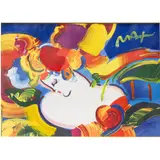 Flower Blossom Lady by Peter Max, mixed media, sold Feb 2026