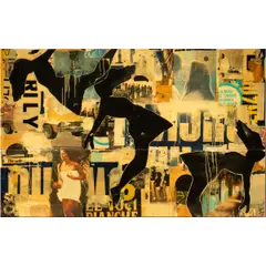 Falling by Jane Maxwell, 2014, mixed media, sold Feb 2026