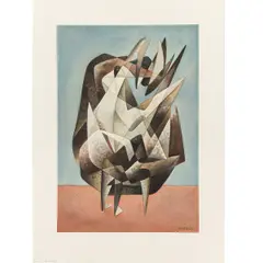 Untitled by Emil Bisttram, watercolor, sold Feb 2026