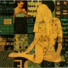 Blue by Jane Maxwell, 2012, mixed media collage, sold Feb 2026