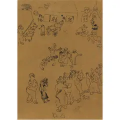 Maternite" Frontispiece from Arland Book by Marc Chagall, 1926, etching, sold Feb 2026
