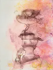 Untitled by Sakti Burman, Pencil, ink and watercolour on paper, sold Jul 2026