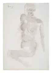 Untitled by Akbar Padamsee, 2005, Ink and wash on paper, sold Jul 2026