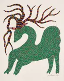 Untitled by Jangarh Singh Shyam, 1992, Acrylic on paper, sold Sep 2026