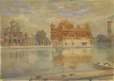 View of the Golden Temple by S.G. Thakar Singh, 1952, Oil on canvas, sold Sep 2026