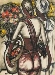Family by Krishnaji Howlaji, Mixed media on paper laid on card, sold Sep 2026