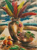 Still Life by Krishnaji Howlaji, Mixed media on paper, sold Sep 2026