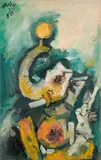 Ganesha by Maqbool Fida Husain, Oil on canvas, sold Sep 2026