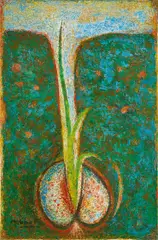 Untitled (Beej) by K. K. Hebbar, Oil on canvas, sold Sep 2026