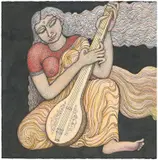 Musician by Jogen Chowdhury, 2020, Pencil, ink and pastel on paper, sold Sep 2026