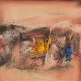 Untitled by Laxman Shreshtha, Oil on canvas, sold Sep 2026