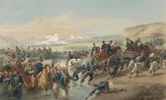 La bataille de l’Alma (1854) by Isidore Pils, Crayon, aquarelle et gouache, sold Apr 2025